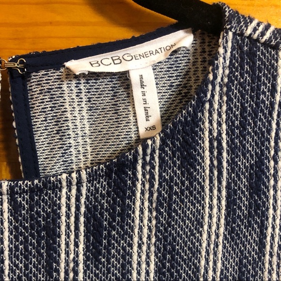 SOLD BCBGeneration Striped Mini Dress - Picture 5 of 5